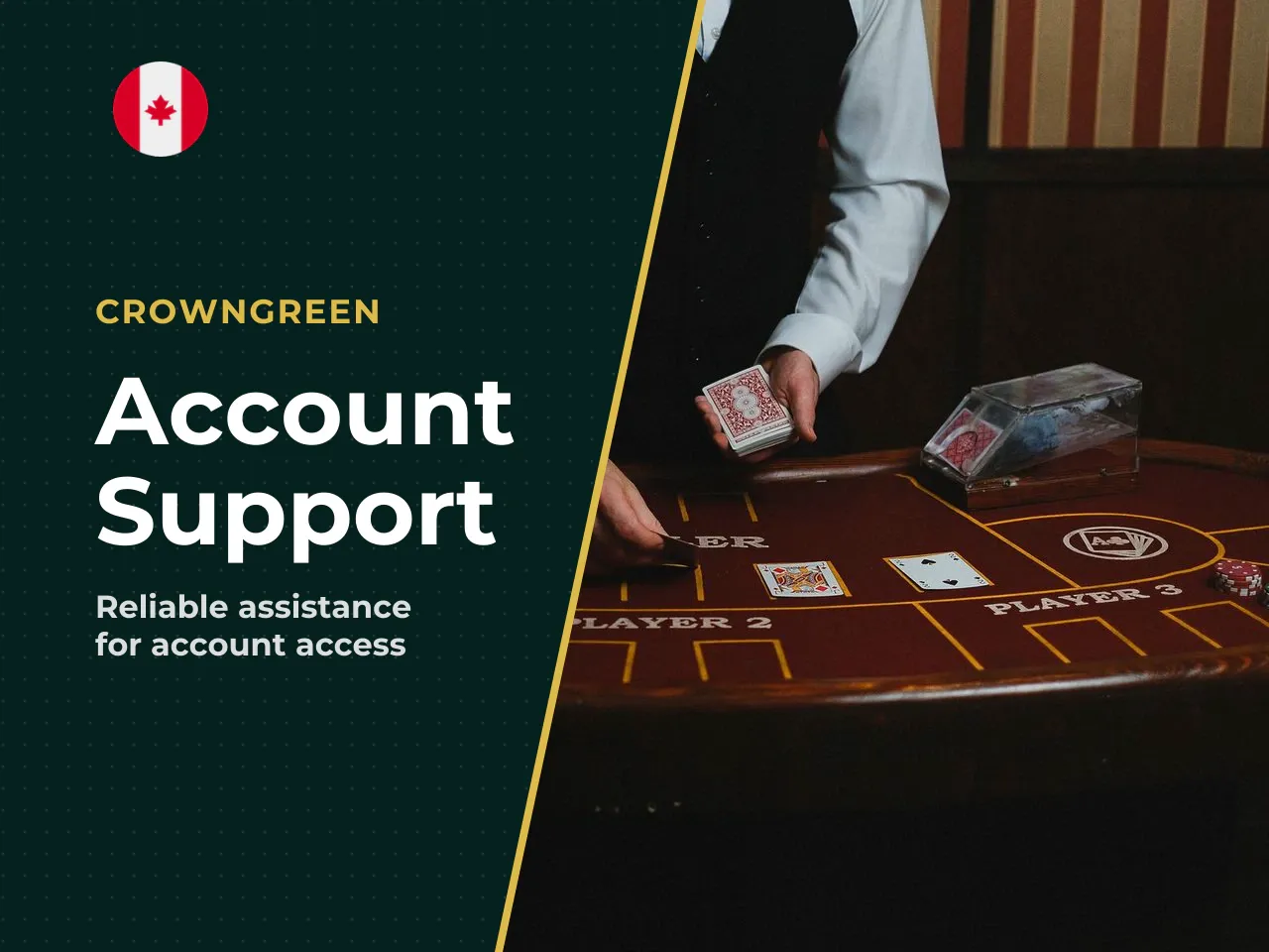 Crowngreen Support for Access and Login
