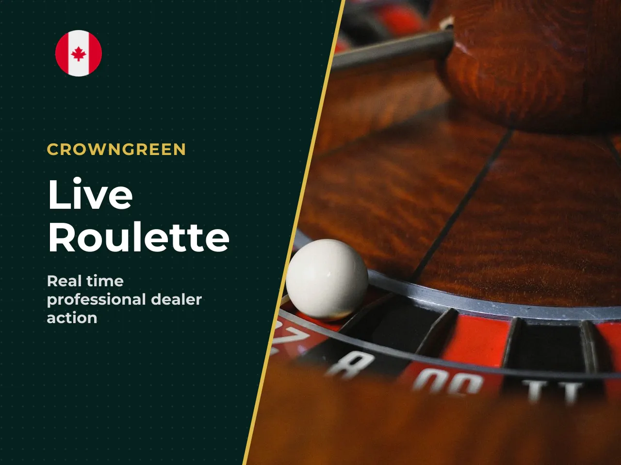 Crowngreen Live Roulette with Human Dealers