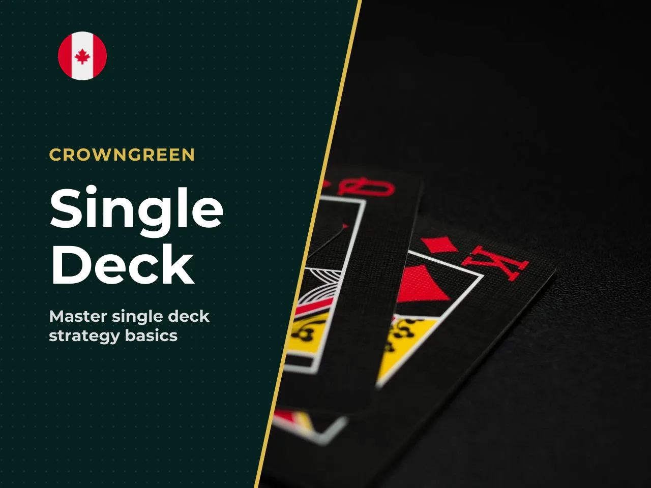 Crowngreen Single Deck one pack, one
