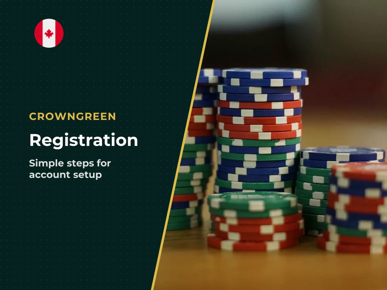 Crowngreen Sign Up Registration, Welcome Bonus