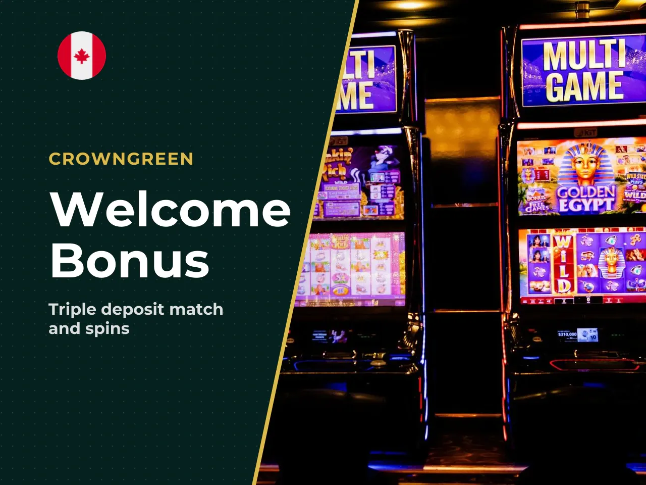 Crowngreen Welcome Bonus for New Players
