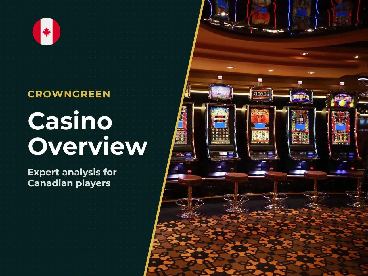 Crowngreen Casino Overview of Bonuses, Games
